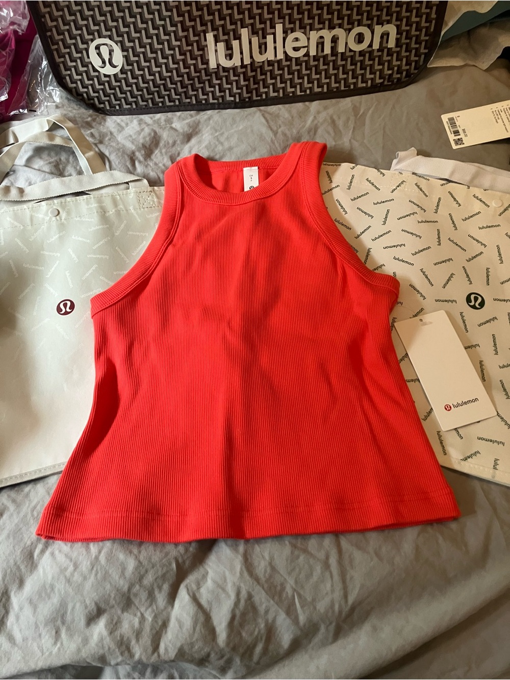 NWT Lululemon Heavyweight Cotton Racerback Tank, S, Star Burst Tone